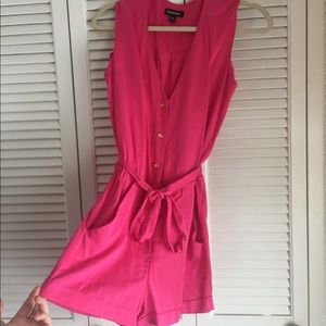 Bebe Hot Pink Romper Size 2